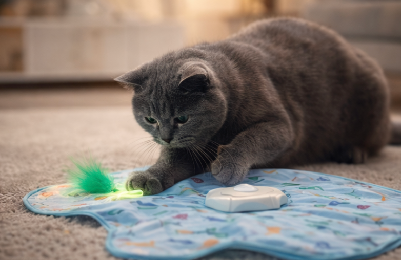 Jouet électronique pour chat - cache-cache automatique anti-ennui