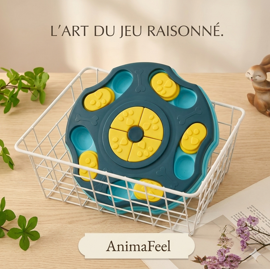 Jeu réflexion pour chien et chat - plateau cachettes multiniveaux