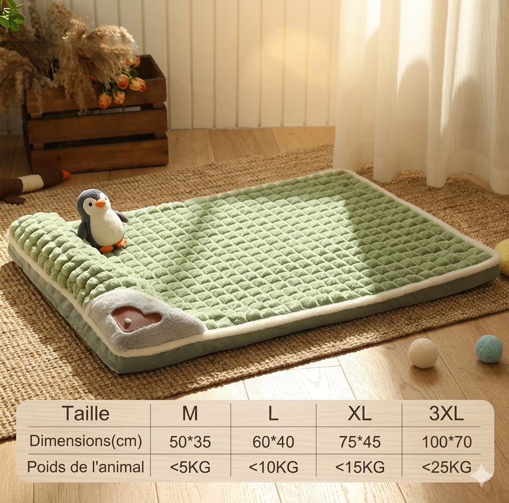 Le Cocon Boréal – Matelas à Mémoire de Douceur en Polaire Corail