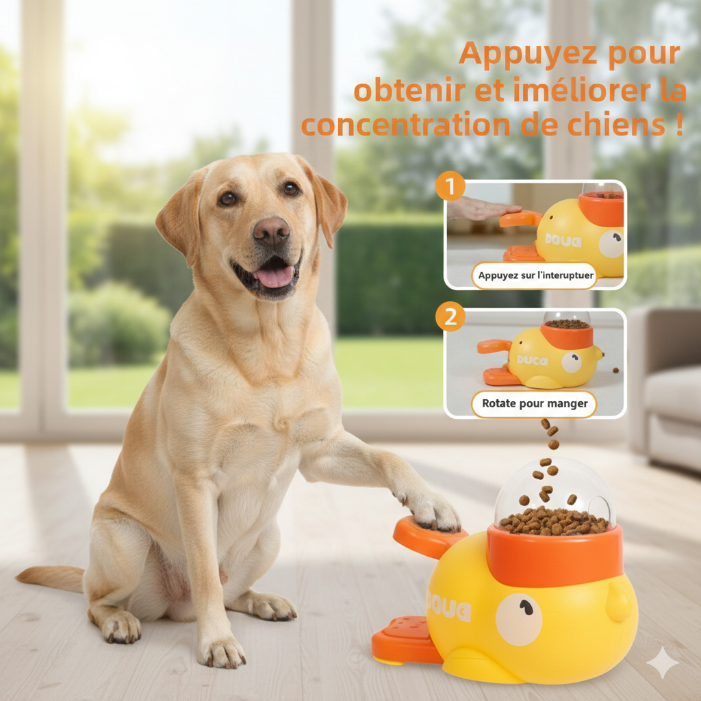 L'Éveil Ludique – Distributeur Interactif "Canard" pour Chien & Chat