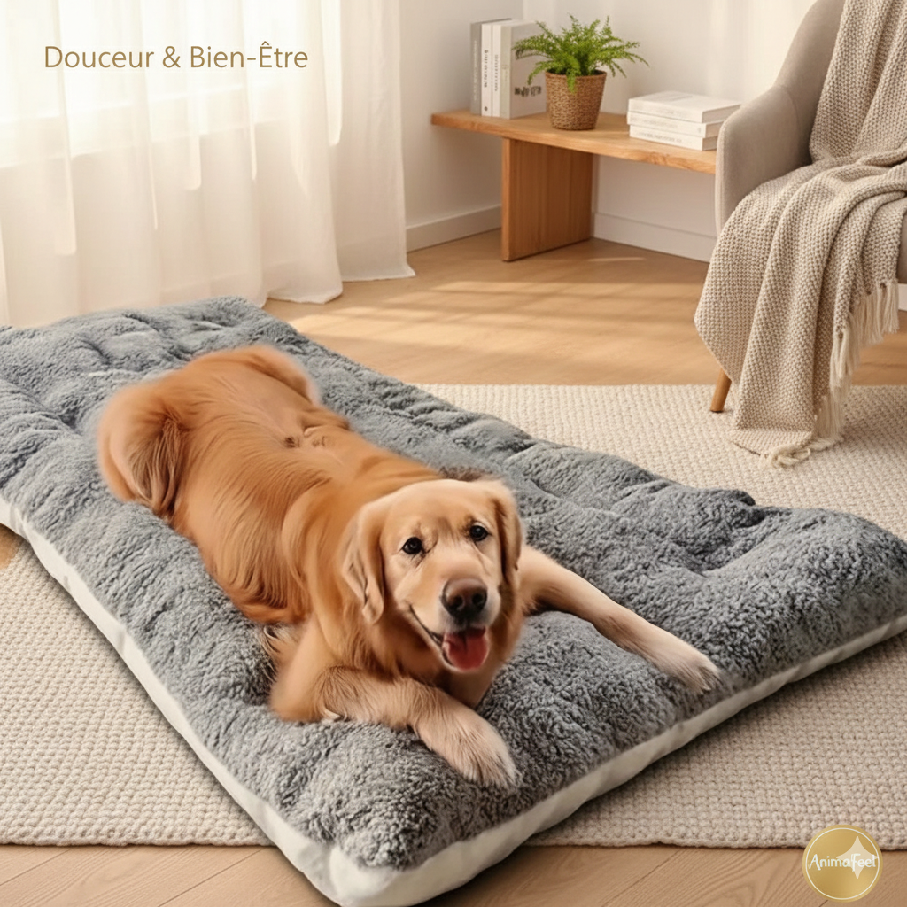 L'Écrin Serein – Canapé-Matelas en Velours de Fibre Haute Densité