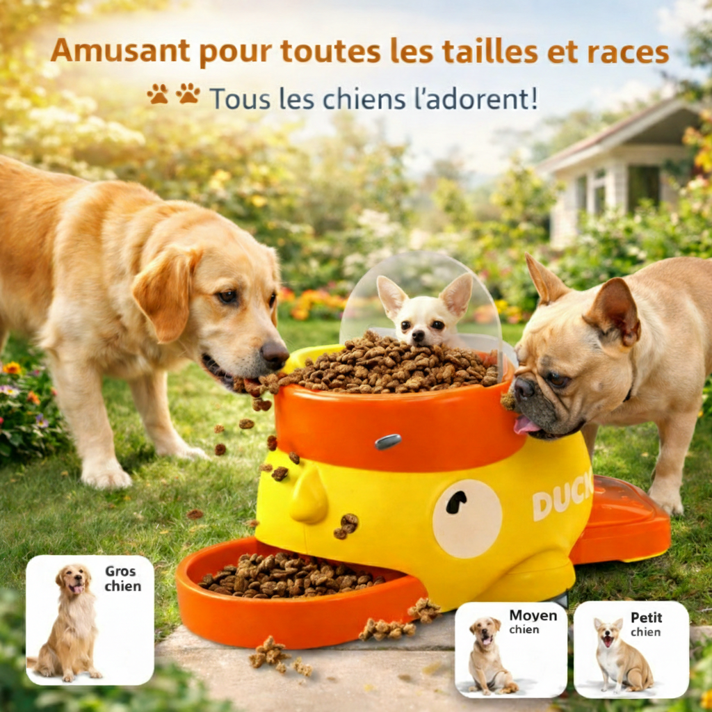 L'Éveil Ludique – Distributeur Interactif "Canard" pour Chien & Chat