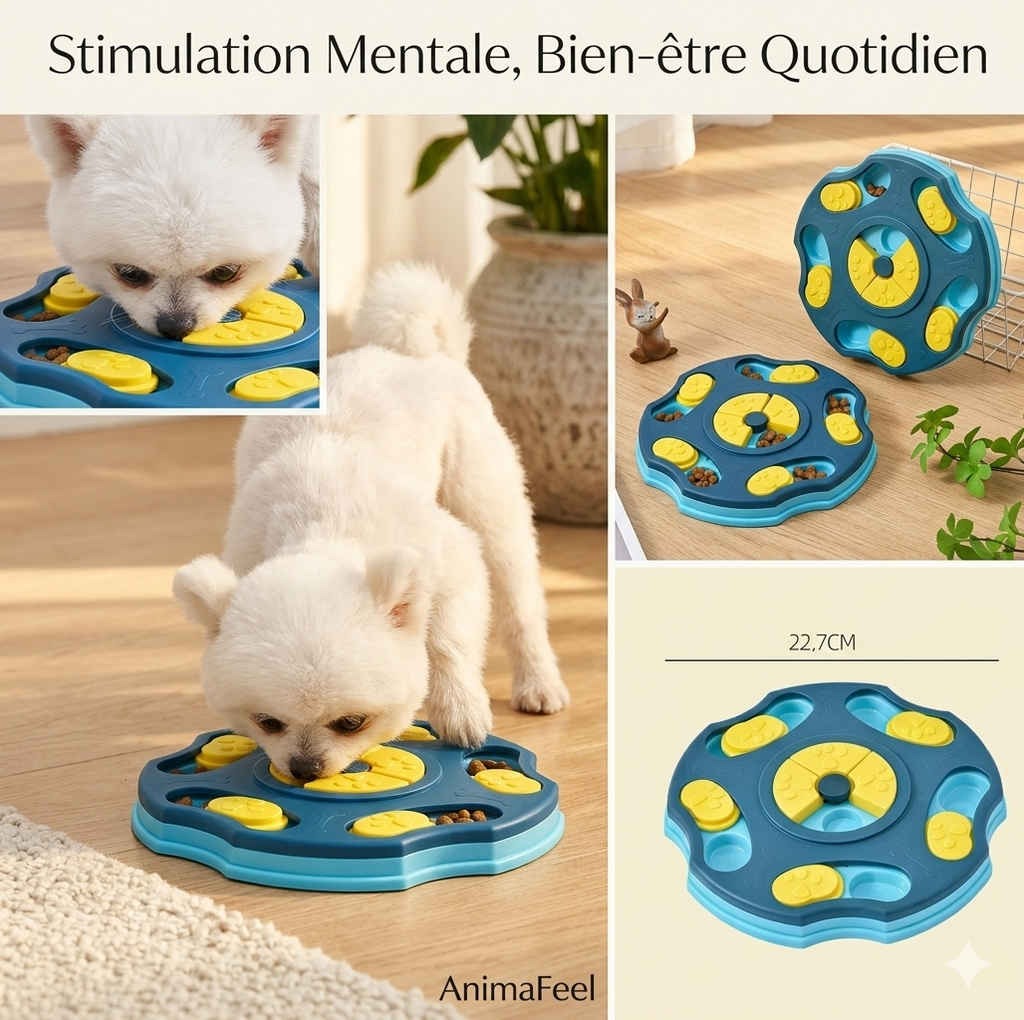 Jouet puzzle anti-ennui pour animal - stimulation cognitive