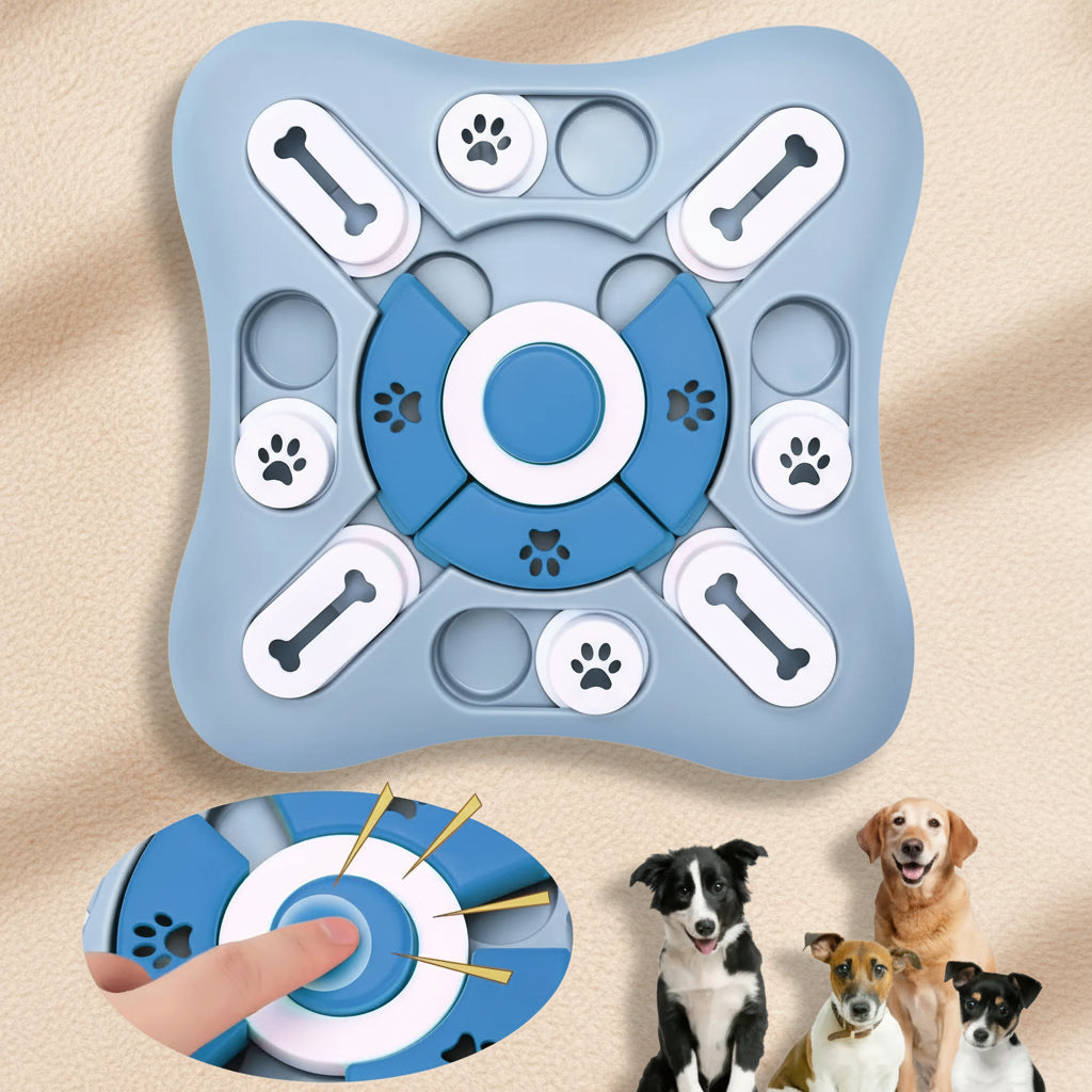 Jeu d'éveil olfactif pour animal - puzzle alimentation interactif