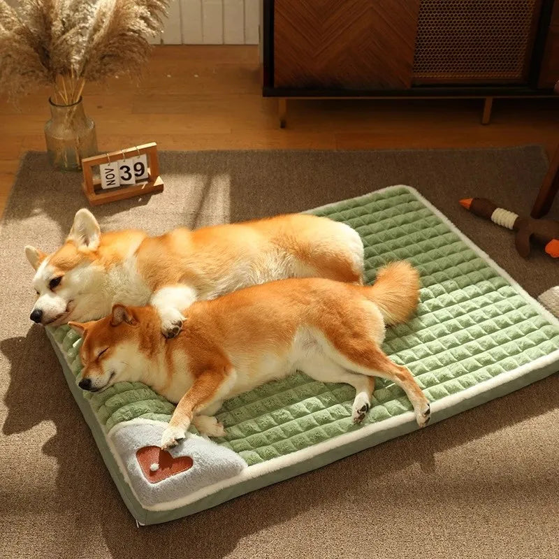 Matelas mémoire de forme chien chat polaire corail - couchage premium AnimaFeel