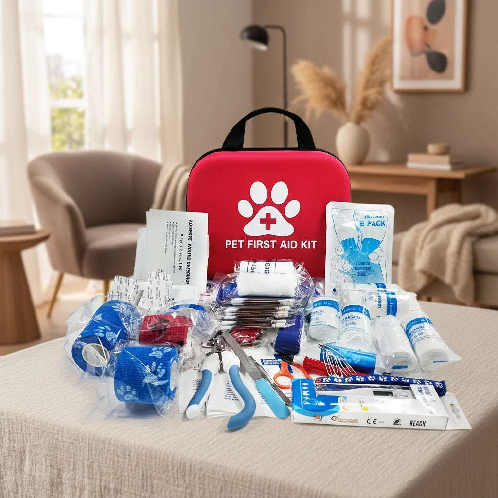 Kit premiers secours pour animal - contenu complet randonnée camping