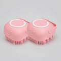 Brosse de Bain Massante avec Distributeur – Silicone Doux pour Chiens et Chat