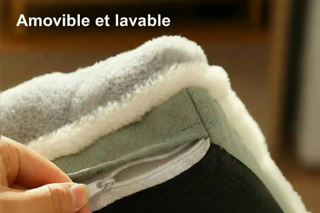 Matelas polaire vert pour chien - confort toute saison